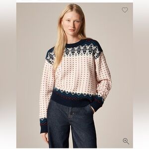 J. Crew Fair Isle Crewneck Sweater